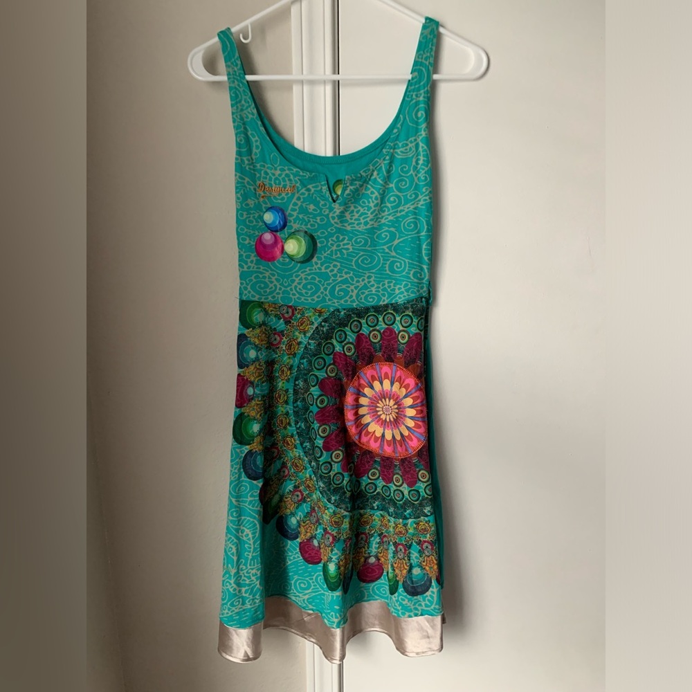 Desigual blue-circle dress